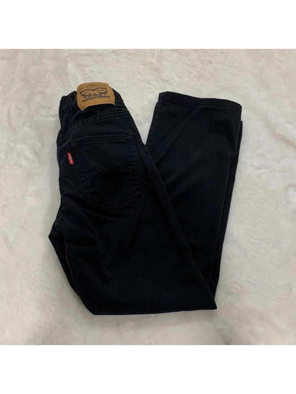 Black Levi's Kids Pants 511 Slim - Size 7
